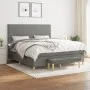 Box spring bed with dark gray fabric mattress 160x200 cm by vidaXL, Beds and slatted bases - Ref: Foro24-3137006, Price: 581,...