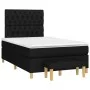 Box spring bed with black fabric mattress 120x200 cm by vidaXL, Beds and slatted bases - Ref: Foro24-3137383, Price: 441,44 €...
