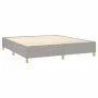 Box spring bed with light gray fabric mattress 160x200 cm by vidaXL, Beds and slatted bases - Ref: Foro24-3137005, Price: 589...