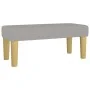 Cama box spring con colchón tela gris claro 90x200 cm de vidaXL, Camas y somieres - Ref: Foro24-3137285, Precio: 349,40 €, De...