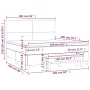 Box spring bed with light gray fabric mattress 160x200 cm by vidaXL, Beds and slatted bases - Ref: Foro24-3137005, Price: 589...