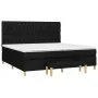Box spring bed with black fabric mattress 200x200 cm by vidaXL, Beds and slatted bases - Ref: Foro24-3137423, Price: 761,25 €...