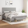Boxspringbett mit hellgrauer Stoffmatratze 180x200 cm von vidaXL, Betten und Lattenroste - Ref: Foro24-3137493, Preis: 657,79...