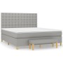 Boxspringbett mit hellgrauer Stoffmatratze 180x200 cm von vidaXL, Betten und Lattenroste - Ref: Foro24-3137493, Preis: 657,79...