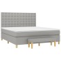 Boxspringbett mit hellgrauer Stoffmatratze 180x200 cm von vidaXL, Betten und Lattenroste - Ref: Foro24-3137493, Preis: 657,79...