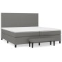 Cama box spring con colchón tela gris oscuro 200x200 cm de vidaXL, Camas y somieres - Ref: Foro24-3136462, Precio: 771,99 €, ...