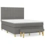 Box spring bed with dark gray fabric mattress 140x200 cm by vidaXL, Beds and slatted bases - Ref: Foro24-3137158, Price: 532,...