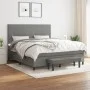 Box spring bed with dark gray fabric mattress 180x200 cm by vidaXL, Beds and slatted bases - Ref: Foro24-3136454, Price: 668,...