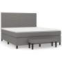 Box spring bed with dark gray fabric mattress 180x200 cm by vidaXL, Beds and slatted bases - Ref: Foro24-3136454, Price: 682,...
