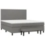 Box spring bed with dark gray fabric mattress 180x200 cm by vidaXL, Beds and slatted bases - Ref: Foro24-3136454, Price: 668,...