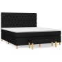 Box spring bed with black fabric mattress 160x200 cm by vidaXL, Beds and slatted bases - Ref: Foro24-3137407, Price: 646,91 €...