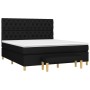 Cama box spring con colchón tela negro 160x200 cm de vidaXL, Camas y somieres - Ref: Foro24-3137407, Precio: 649,04 €