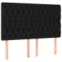 Box spring bed with black fabric mattress 160x200 cm by vidaXL, Beds and slatted bases - Ref: Foro24-3137407, Price: 646,91 €...