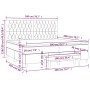 Cama box spring con colchón tela azul 200x200 cm de vidaXL, Camas y somieres - Ref: Foro24-3137427, Precio: 775,66 €, Descuen...