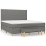 Boxspringbett mit dunkelgrauer Stoffmatratze 180x200 cm von vidaXL, Betten und Lattenroste - Ref: Foro24-3137014, Preis: 672,...