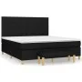Cama box spring con colchón tela negro 160x200 cm de vidaXL, Camas y somieres - Ref: Foro24-3137167, Precio: 604,06 €, Descue...