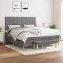 Box spring bed with dark gray fabric mattress 180x200 cm by vidaXL, Beds and slatted bases - Ref: Foro24-3137174, Price: 621,...