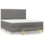 Box spring bed with dark gray fabric mattress 180x200 cm by vidaXL, Beds and slatted bases - Ref: Foro24-3137174, Price: 621,...