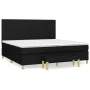 Box spring bed with black fabric mattress 200x200 cm by vidaXL, Beds and slatted bases - Ref: Foro24-3137023, Price: 725,40 €...