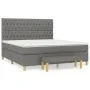 Box spring bed with dark gray fabric mattress 180x200 cm by vidaXL, Beds and slatted bases - Ref: Foro24-3137414, Price: 657,...
