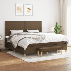 Boxspringbett mit dunkelbrauner Stoffmatratze 200x200 cm von vidaXL, Betten und Lattenroste - Ref: Foro24-3137104, Preis: 709...