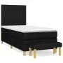 Box spring bed with black fabric mattress 90x190 cm by vidaXL, Beds and slatted bases - Ref: Foro24-3137279, Price: 314,33 €,...