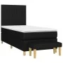 Box spring bed with black fabric mattress 90x190 cm by vidaXL, Beds and slatted bases - Ref: Foro24-3137279, Price: 314,33 €,...