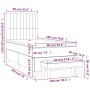 Boxspringbett mit schwarzer Stoffmatratze 90x190 cm von vidaXL, Betten und Lattenroste - Ref: Foro24-3137279, Preis: 336,78 €...