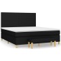 Box spring bed with black fabric mattress 160x200 cm by vidaXL, Beds and slatted bases - Ref: Foro24-3137007, Price: 617,20 €...