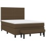 Boxspringbett mit dunkelbrauner Stoffmatratze 140x190 cm von vidaXL, Betten und Lattenroste - Ref: Foro24-3136672, Preis: 546...