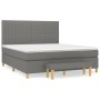 Boxspringbett mit dunkelgrauer Stoffmatratze 180x200 cm von vidaXL, Betten und Lattenroste - Ref: Foro24-3137334, Preis: 673,...