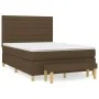 Box spring bed with dark brown fabric mattress 140x200 cm by vidaXL, Beds and slatted bases - Ref: Foro24-3137240, Price: 531...