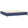 Box spring bed with blue fabric mattress 200x200 cm by vidaXL, Beds and slatted bases - Ref: Foro24-3137027, Price: 725,21 €,...