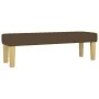 Cama box spring con colchón tela marrón oscuro 140x190 cm de vidaXL, Camas y somieres - Ref: Foro24-3137392, Precio: 548,48 €...
