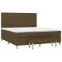 Box spring bed with dark brown fabric mattress 180x200 cm by vidaXL, Beds and slatted bases - Ref: Foro24-3137176, Price: 644...