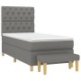 Box spring bed with dark gray fabric mattress 80x200 cm by vidaXL, Beds and slatted bases - Ref: Foro24-3137350, Price: 361,2...
