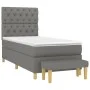 Box spring bed with dark gray fabric mattress 80x200 cm by vidaXL, Beds and slatted bases - Ref: Foro24-3137350, Price: 373,7...