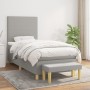 Box spring bed with light gray fabric mattress 80x200 cm by vidaXL, Beds and slatted bases - Ref: Foro24-3136949, Price: 334,...