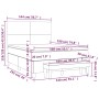 Box spring bed with light gray fabric mattress 140x190 cm by vidaXL, Beds and slatted bases - Ref: Foro24-3136989, Price: 537...