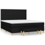 Cama box spring con colchón tela negro 180x200 cm de vidaXL, Camas y somieres - Ref: Foro24-3137015, Precio: 688,16 €, Descue...