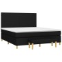 Cama box spring con colchón tela negro 180x200 cm de vidaXL, Camas y somieres - Ref: Foro24-3137015, Precio: 688,16 €, Descue...