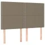 Box spring bed with taupe gray fabric mattress 140x200 cm by vidaXL, Beds and slatted bases - Ref: Foro24-3137081, Price: 506...