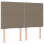 Cama box spring con colchón tela gris taupe 140x200 cm de vidaXL, Camas y somieres - Ref: Foro24-3137081, Precio: 522,66 €, D...