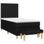 Box spring bed with black fabric mattress 90x190 cm by vidaXL, Beds and slatted bases - Ref: Foro24-3136959, Price: 318,10 €,...