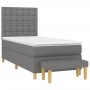 Boxspringbett mit dunkelgrauer Stoffmatratze 90x200 cm von vidaXL, Betten und Lattenroste - Ref: Foro24-3137446, Preis: 396,1...