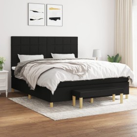 Boxspringbett mit schwarzer Stoffmatratze 180x200 cm von vidaXL, Betten und Lattenroste - Ref: Foro24-3137175, Preis: 673,14 ...