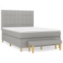 Boxspringbett mit hellgrauer Stoffmatratze 140x190 cm von vidaXL, Betten und Lattenroste - Ref: Foro24-3137149, Preis: 552,51...
