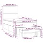 Box spring bed with black fabric mattress 100x200 cm by vidaXL, Beds and slatted bases - Ref: Foro24-3136975, Price: 359,78 €...