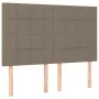 Box spring bed with taupe gray fabric mattress 140x200 cm by vidaXL, Beds and slatted bases - Ref: Foro24-3137161, Price: 531...