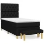 Box spring bed with black fabric mattress 80x200 cm by vidaXL, Beds and slatted bases - Ref: Foro24-3137351, Price: 328,48 €,...